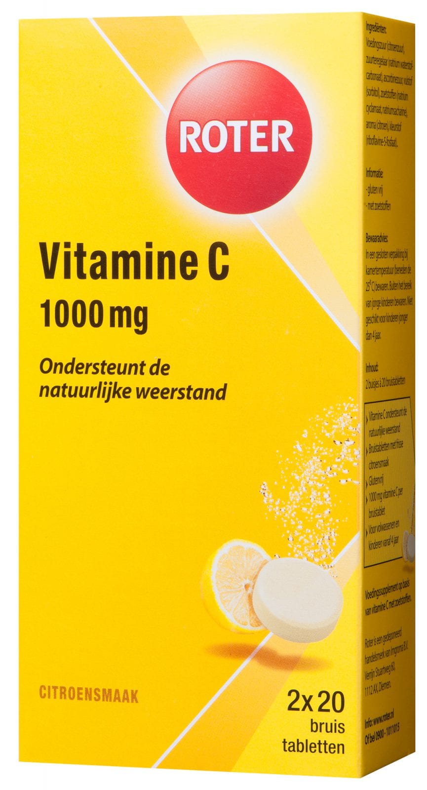 C Bruis, 1000mg vitamine C ondersteunt de natuurlijke
